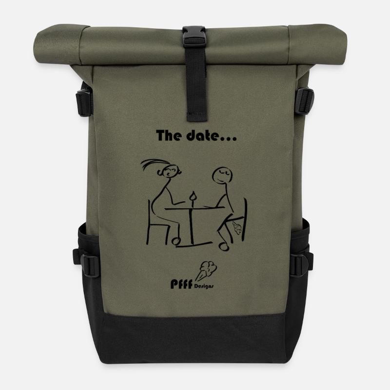 date Pfff - Rolltop Rucksack - Olive/Schwarz