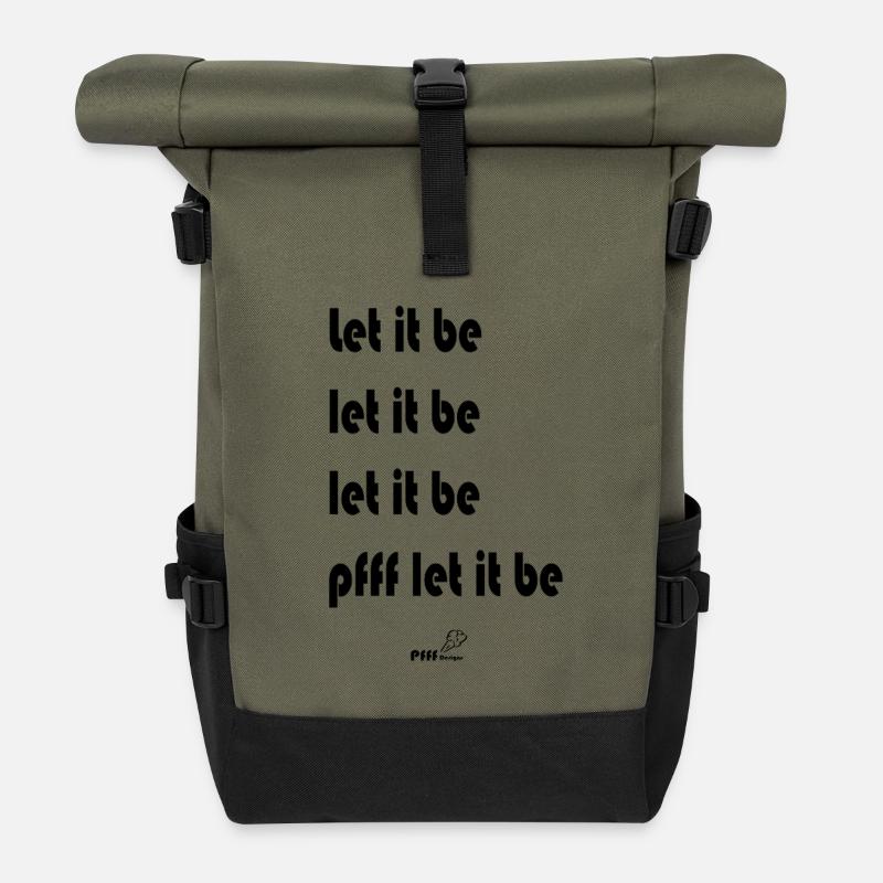 let it be - Rolltop Rucksack - Olive/Schwarz