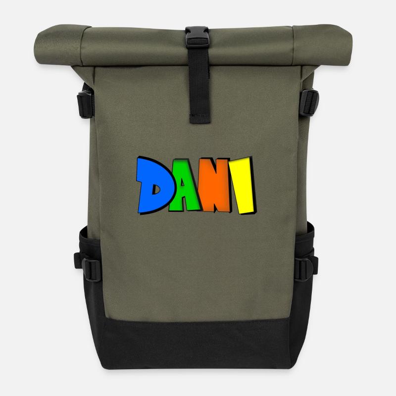 Dani - Rolltop Rucksack - Olive/Schwarz
