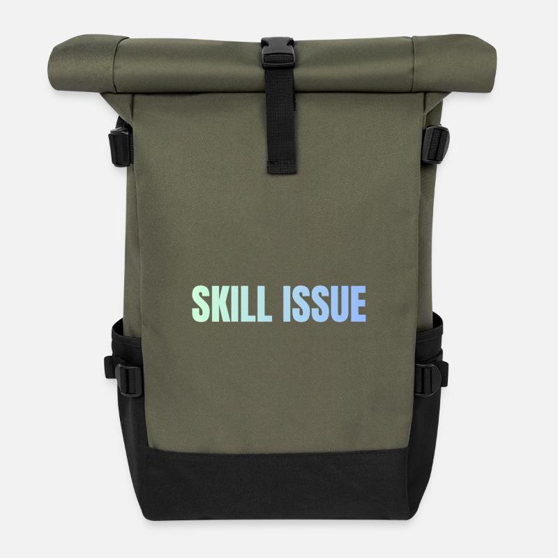 Skill Issue Gradient - Rolltop Rucksack - Olive/Schwarz
