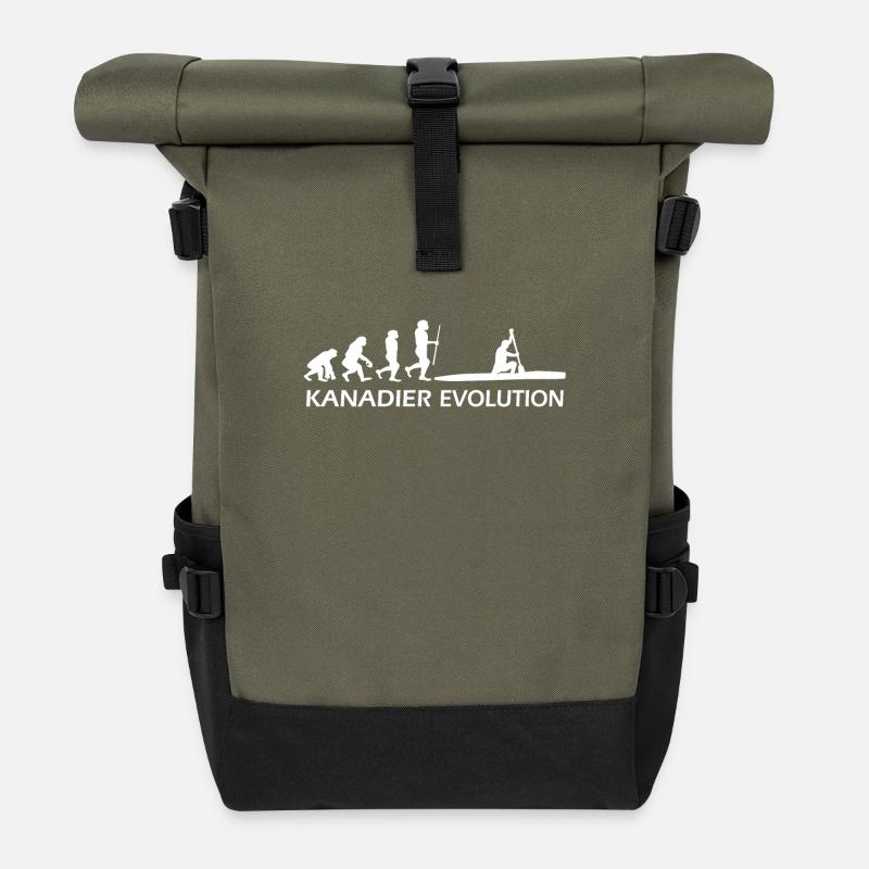 Kanadier Evolution Shirt - Rolltop Rucksack - Olive/Schwarz