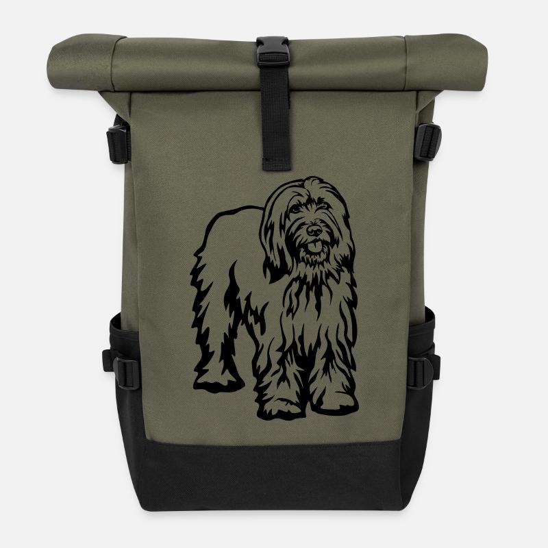 Gos d'atura Catala - Rolltop Rucksack - Olive/Schwarz