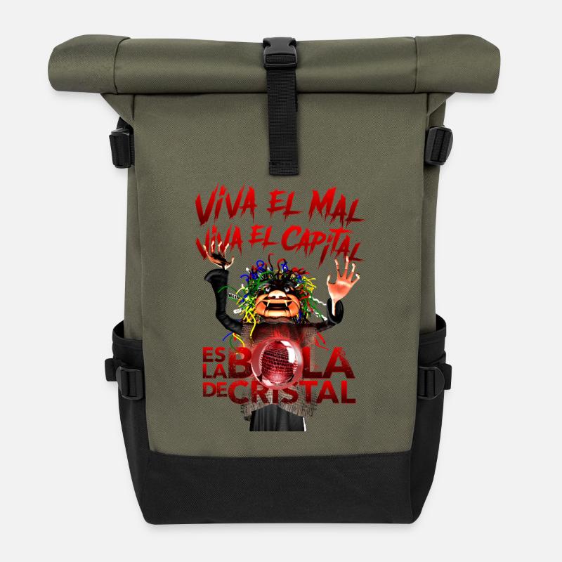 Die Hexen-Panne - es lebe das Böse, es lebe das Kapital - Rolltop Rucksack - Olive/Schwarz