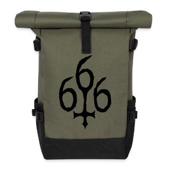 66+6 - Rolltop Rucksack - Olive/Schwarz - Vorne