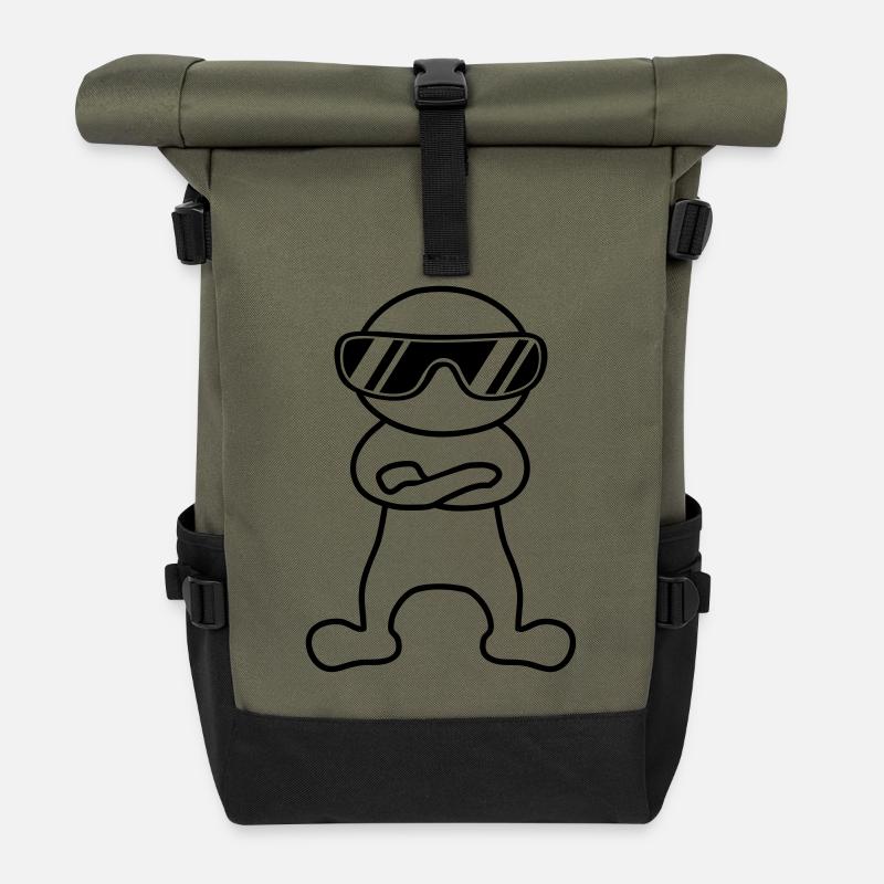 Cool - Rolltop Rucksack - Olive/Schwarz