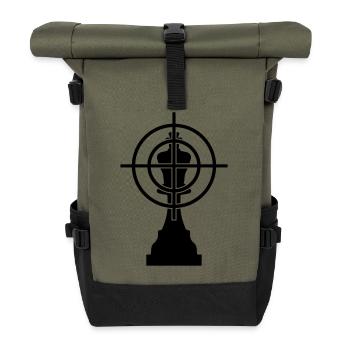 chess killing spree - Roll Top Backpack - olive/black - Front