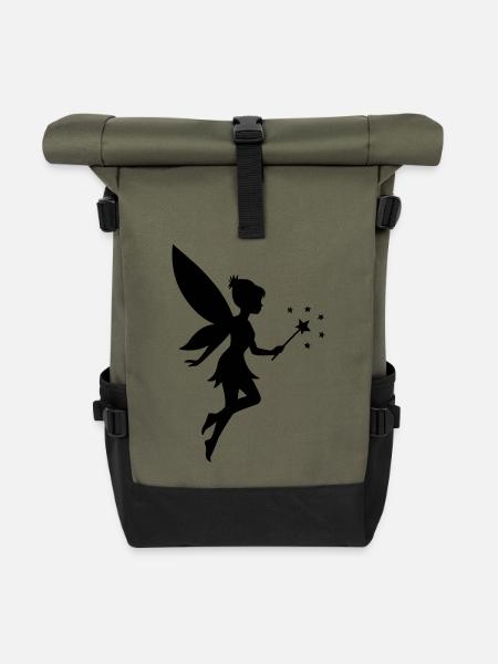 elfe fee - Rolltop Rucksack - Olive/Schwarz