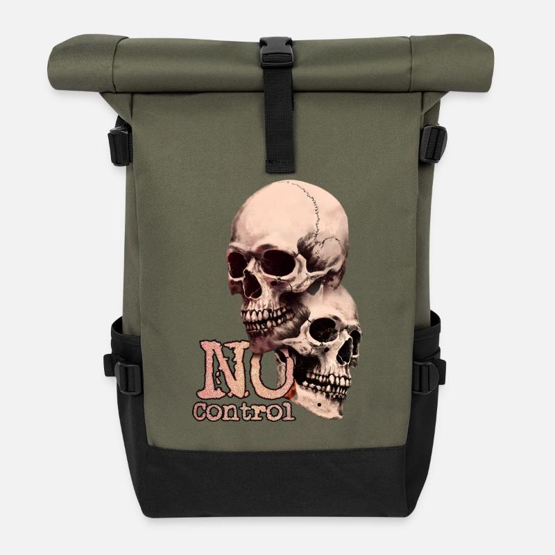Keine Kontrolle - Rolltop Rucksack - Olive/Schwarz