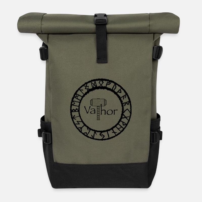 Vathor – Hommage an den göttlichsten Vater - Rolltop Rucksack - Olive/Schwarz
