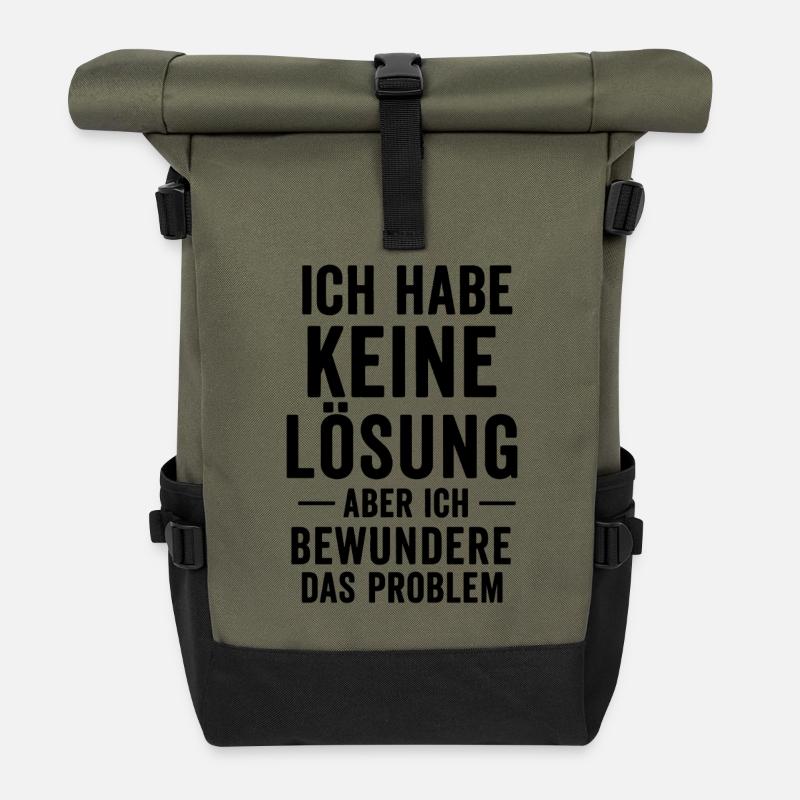 Problembewunderer - Rolltop Rucksack - Olive/Schwarz