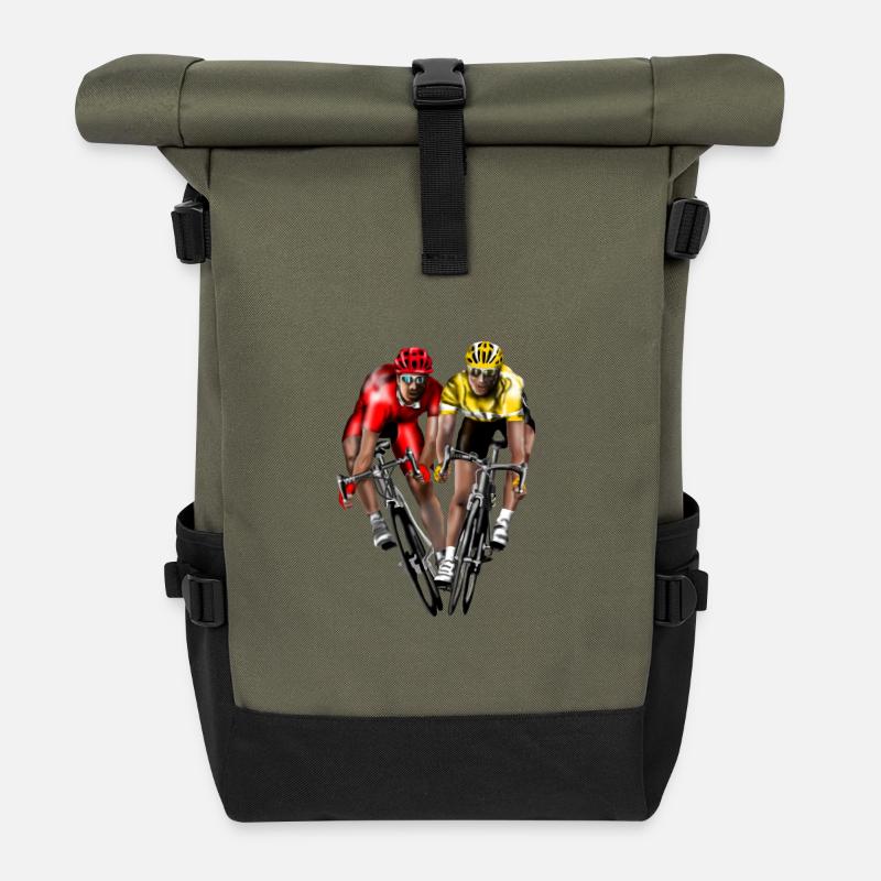 Rennrad - Rolltop Rucksack - Olive/Schwarz