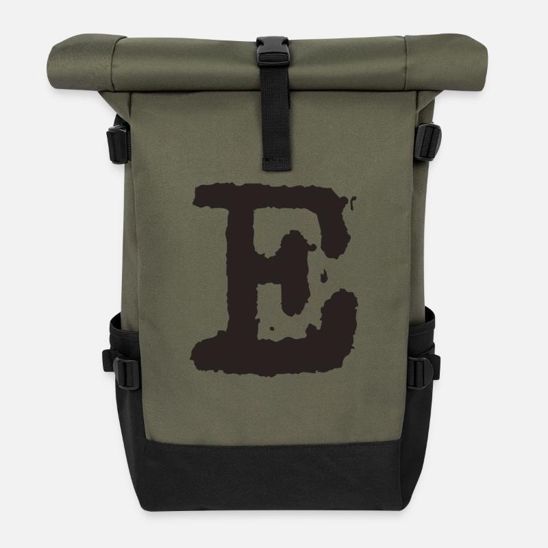 E - Rolltop Rucksack - Olive/Schwarz