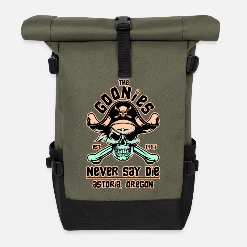 THE GOONIES 8 - Rolltop Rucksack - Olive/Schwarz