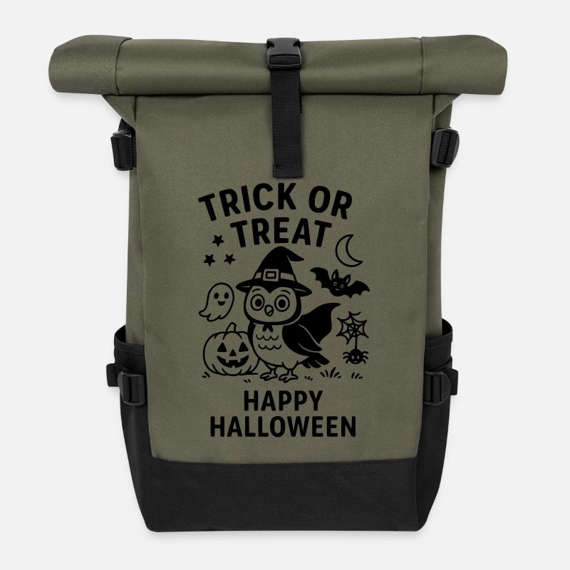 tromper - Sac à dos roll top - olive/noir