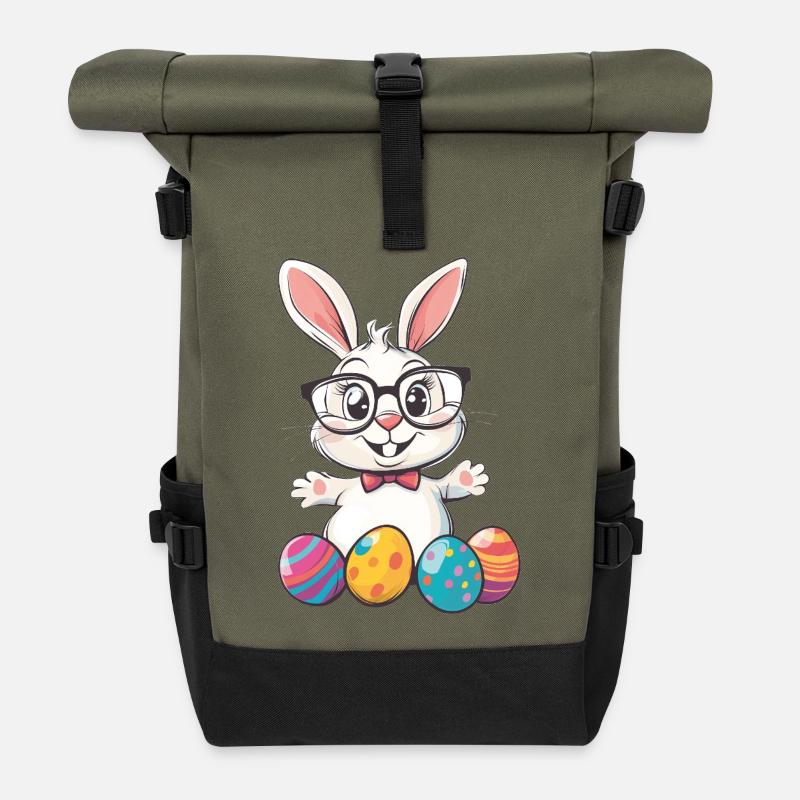 Osterhase - Rolltop Rucksack - Olive/Schwarz