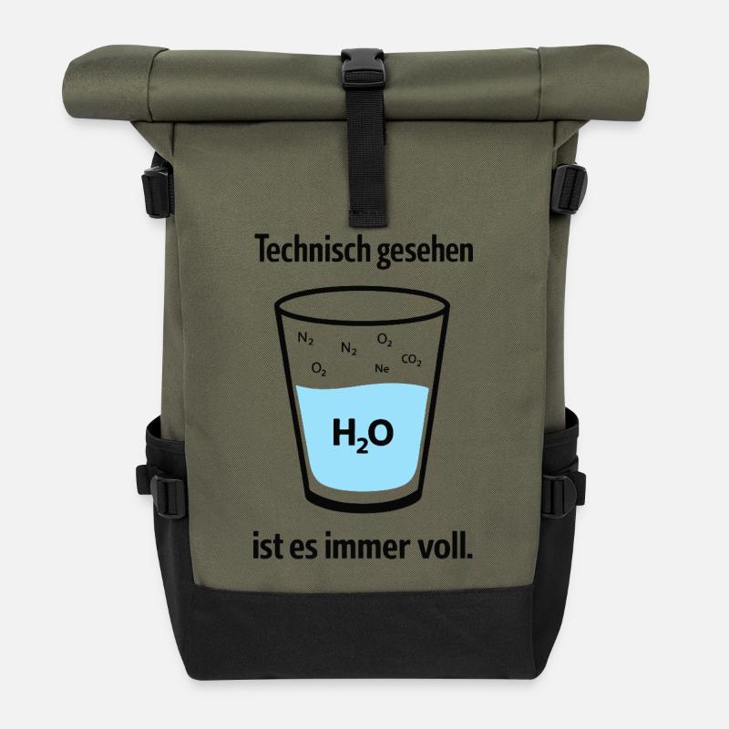 Techniquement, c’est toujours plein d’humour de nerd - Sac à dos roll top - olive/noir
