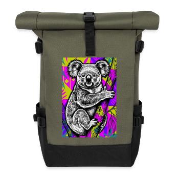 Koala - Rolltop Rucksack - Olive/Schwarz - Vorne