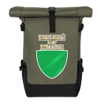 Drapeau de Vaud - Sac à dos roll top - olive/noir - Devant