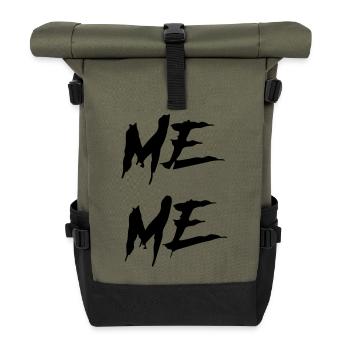 ich mich - Rolltop Rucksack - Olive/Schwarz - Vorne