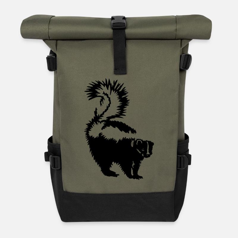 Stinktier - Rolltop Rucksack - Olive/Schwarz