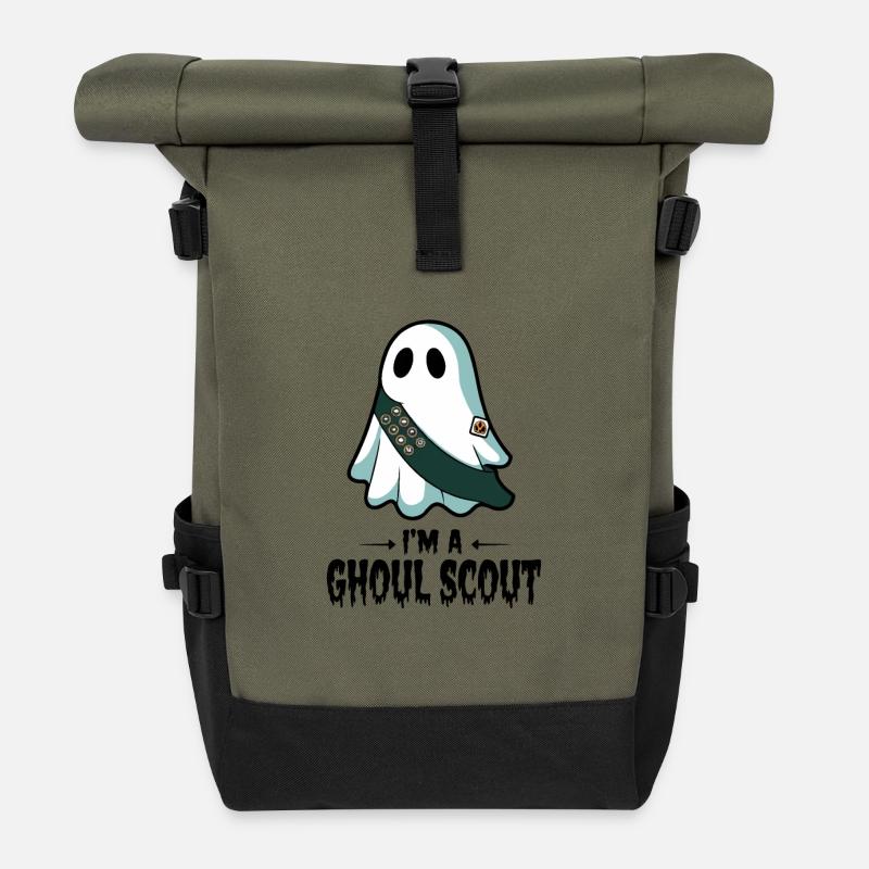 I'm a Ghoul Scout - Roll Top Backpack - olive/black