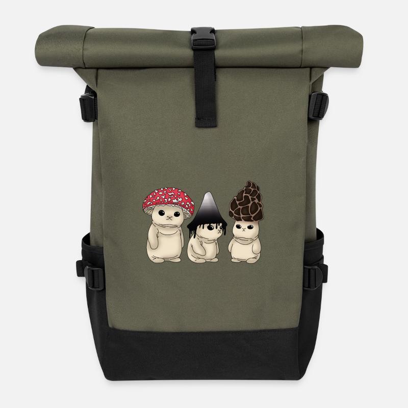 Pilz - Rolltop Rucksack - Olive/Schwarz