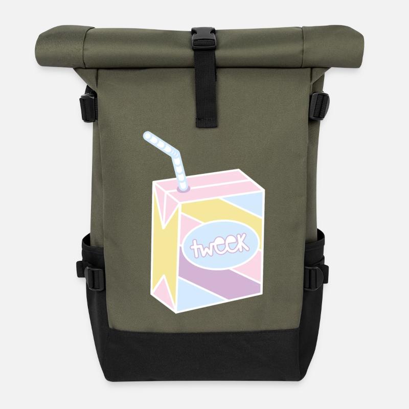 tweek juice box - Rolltop Rucksack - Olive/Schwarz