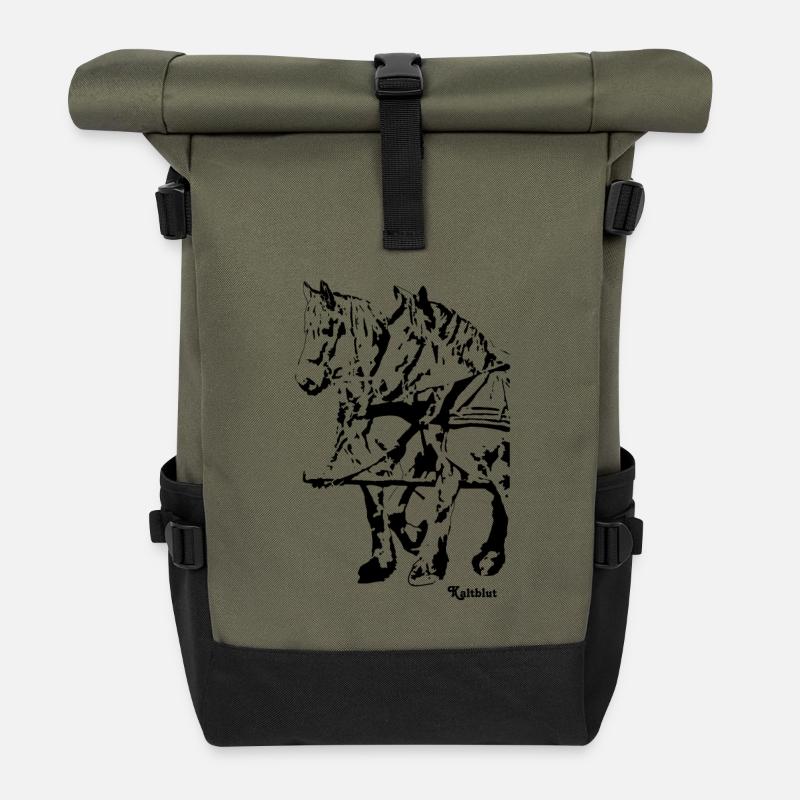 gespann11 - Rolltop Rucksack - Olive/Schwarz