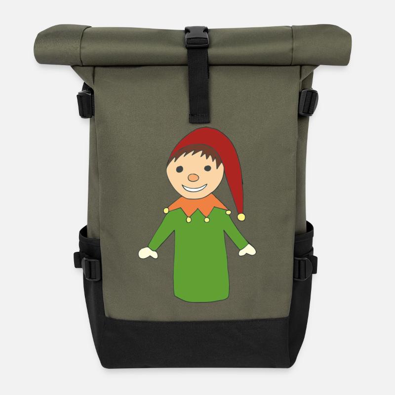 Kasper - Rolltop Rucksack - Olive/Schwarz