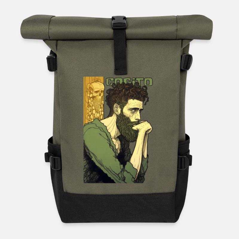 Cogito 03 - Sac à dos roll top - olive/noir