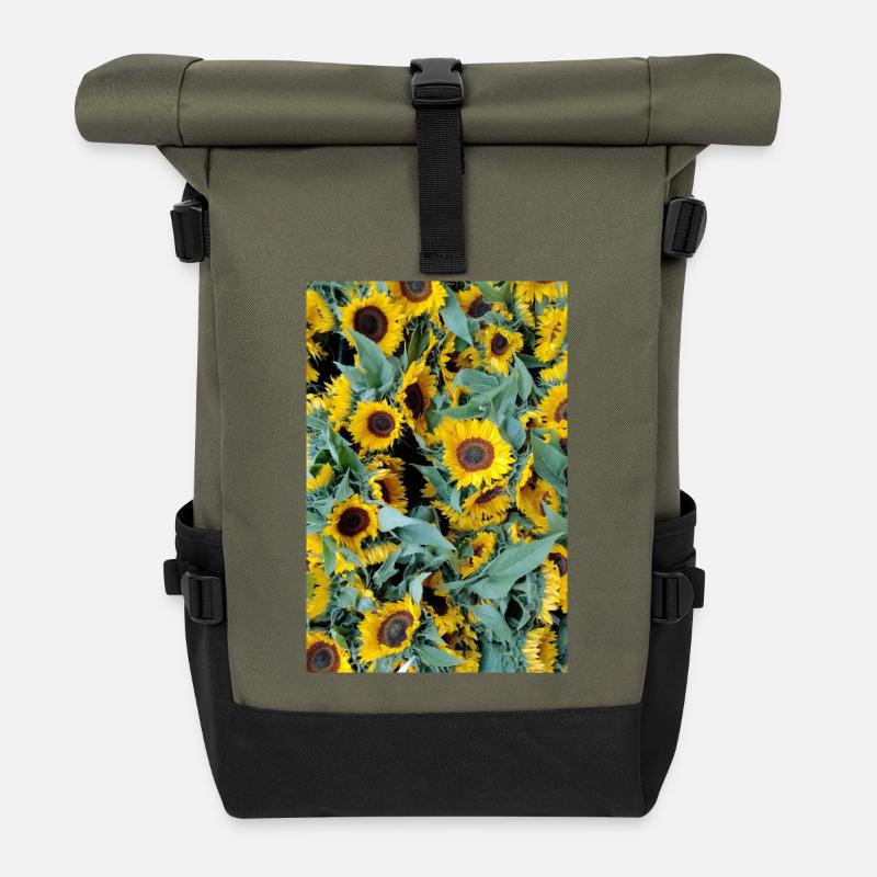 HUMEUR DE TOURNESOL - Sac à dos roll top - olive/noir