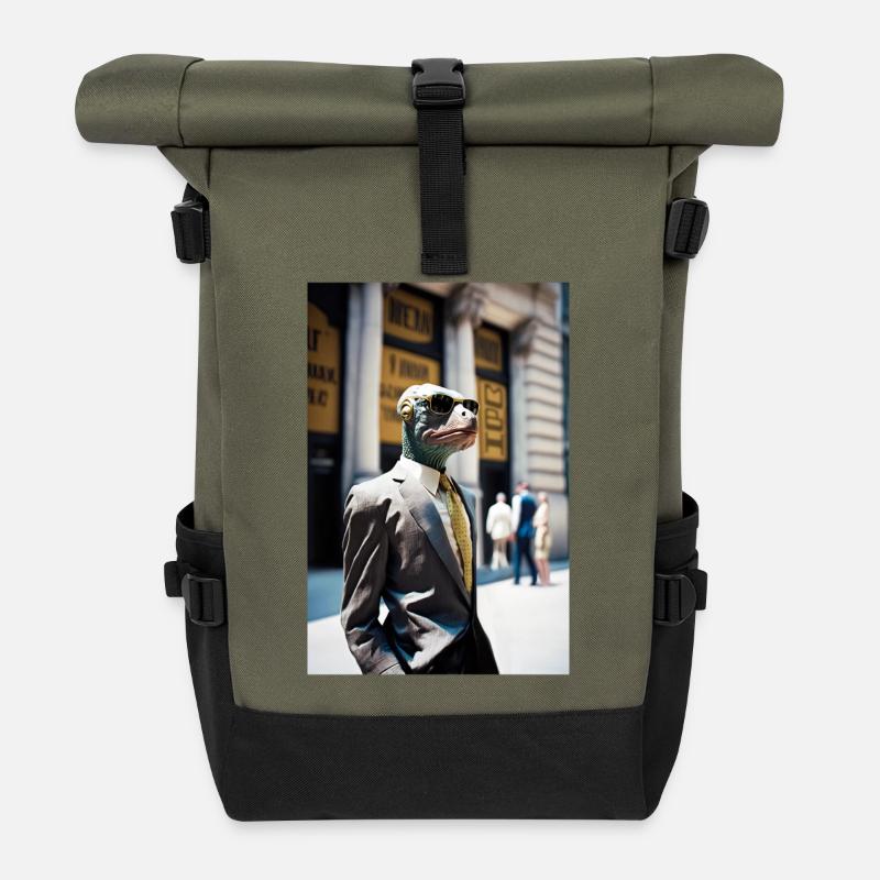 Anthropomorph 05 - Rolltop Rucksack - Olive/Schwarz