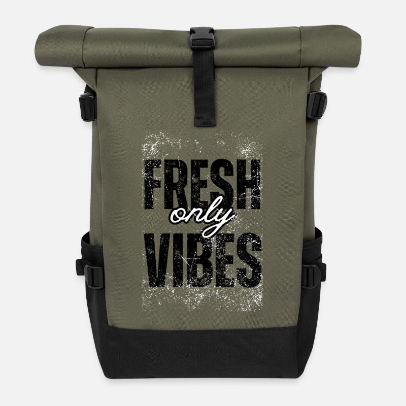 Frisch - Rolltop Rucksack - Olive/Schwarz
