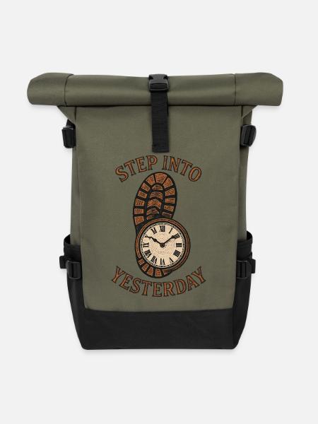Urbex - Stadterkundung - Rolltop Rucksack - Olive/Schwarz