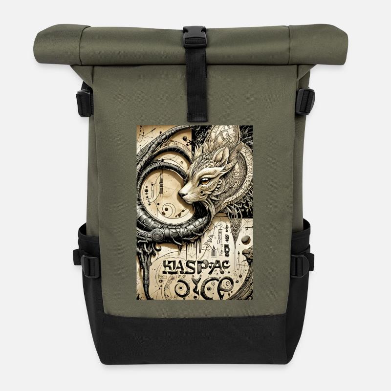 Ppatch 12 - Rolltop Rucksack - Olive/Schwarz