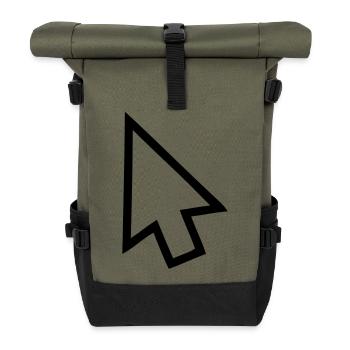 Arrow - Roll Top Backpack - olive/black - Front
