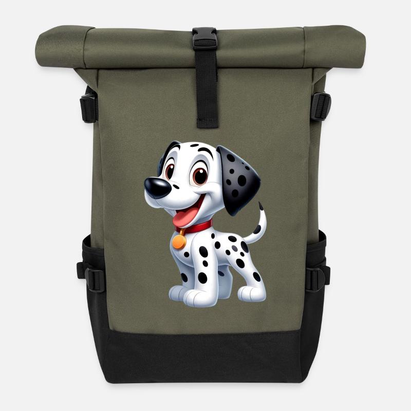 dalmatien 3 - Sac à dos roll top - olive/noir