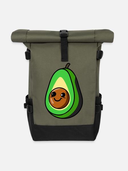 cute-cado - Rolltop Rucksack - Olive/Schwarz