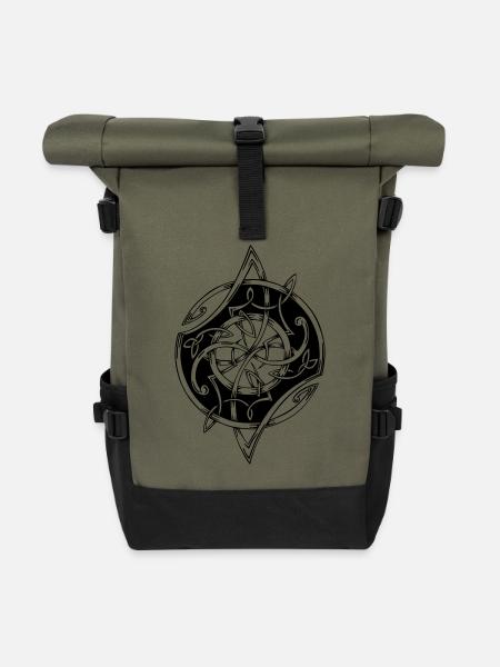 celtic 11 - Rolltop Rucksack - Olive/Schwarz