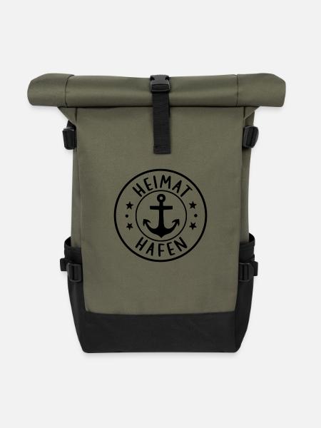 Heimathafen - Rolltop Rucksack - Olive/Schwarz