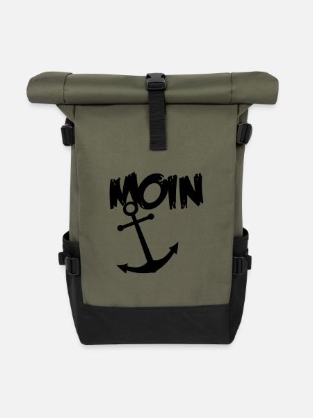 MoinAnker - Rolltop Rucksack - Olive/Schwarz