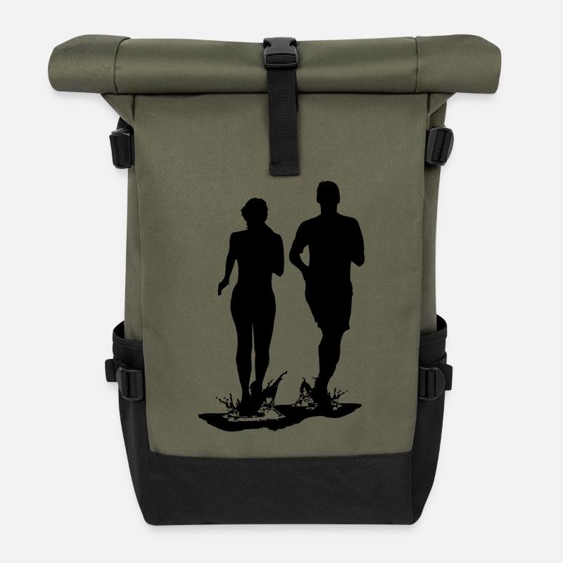 Mudpair - Rolltop Rucksack - Olive/Schwarz