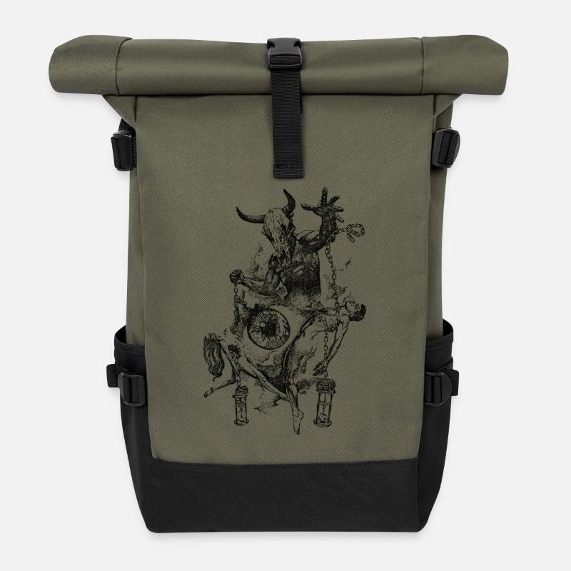 Dark Future - Rolltop Rucksack - Olive/Schwarz