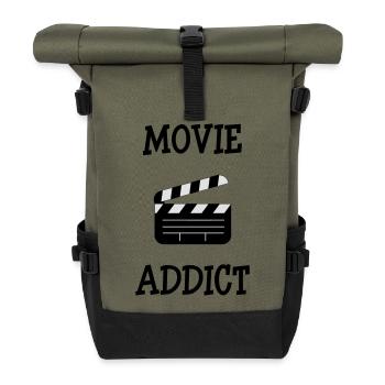 Movie Addict - Rolltop Rucksack - Olive/Schwarz - Vorne