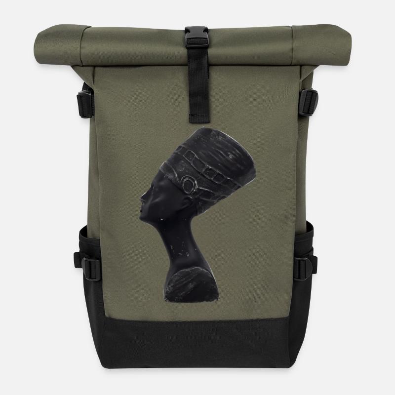 Nofretete - Rolltop Rucksack - Olive/Schwarz