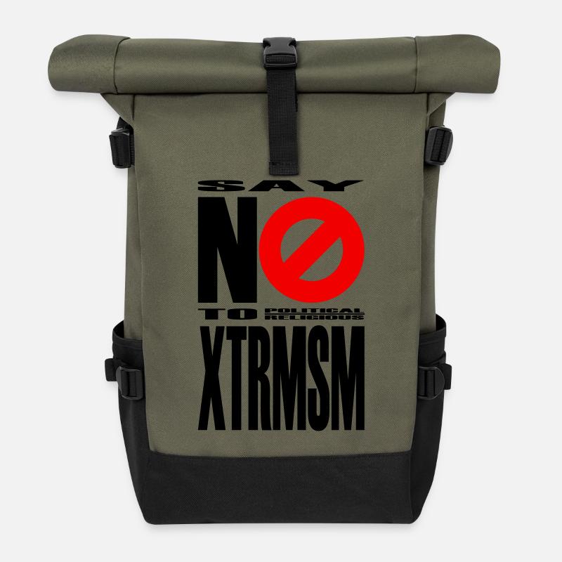 NO2XTRMSM - Rolltop Rucksack - Olive/Schwarz
