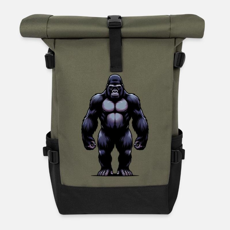Gorilla - Rolltop Rucksack - Olive/Schwarz
