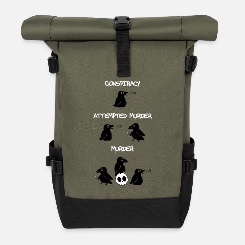 Conspiracy - Attempted Murder - Murder - Rolltop Rucksack - Olive/Schwarz