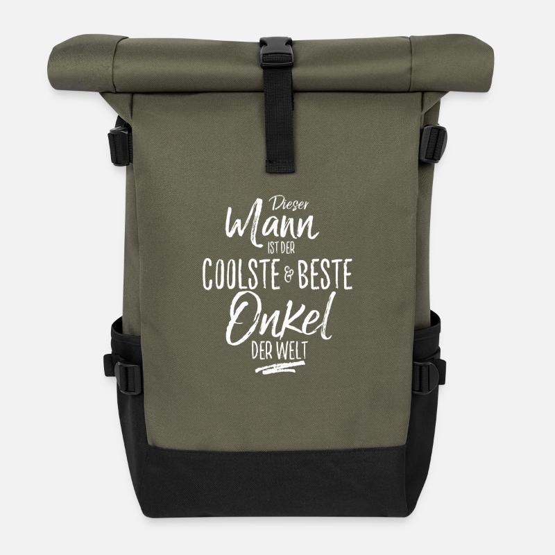 onkel - Rolltop Rucksack - Olive/Schwarz