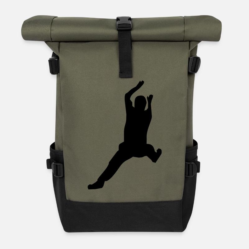 Handball Torhüter - Rolltop Rucksack - Olive/Schwarz